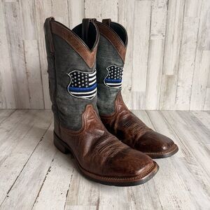 Men’s Laredo “ Thin Blue Line” Boots Size 10.5 D